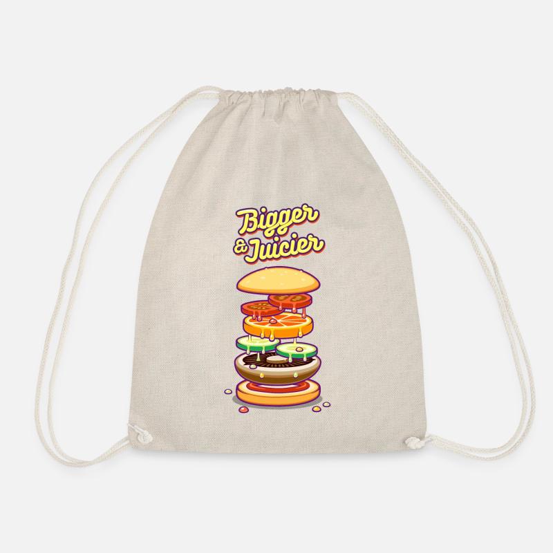 Bigger & Juicier - Drawstring Bag - nature