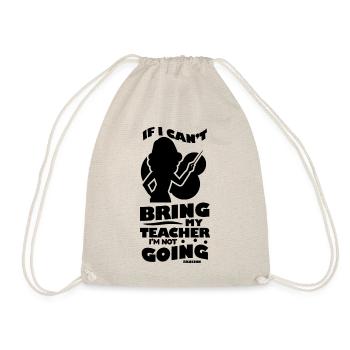 Si je ne peux pas amener mon professeur, je n’y vais pas - Sac de sport léger - nature - Devant