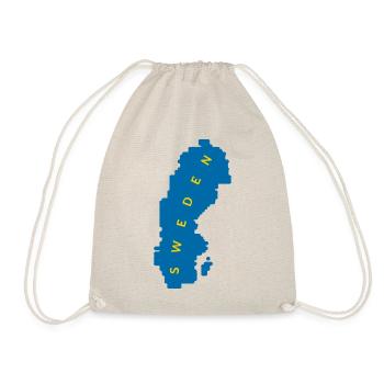 SWEDEN LARGE MAP - Drawstring Bag - nature - Front
