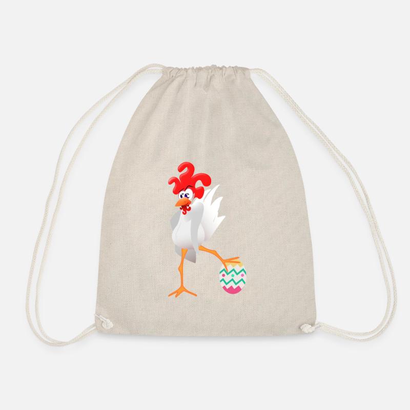 Easter rooster - Drawstring Bag - nature