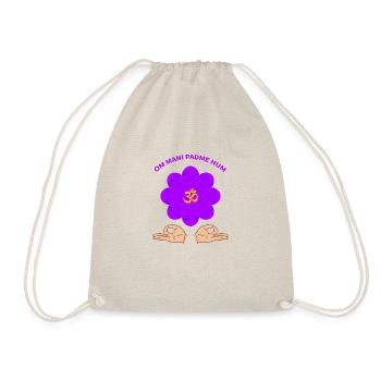 Mantra OM MANI PADME HUM - Turnbeutel - Natur - Vorne
