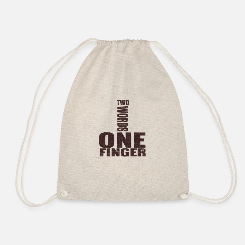 one finger - Turnbeutel - Natur