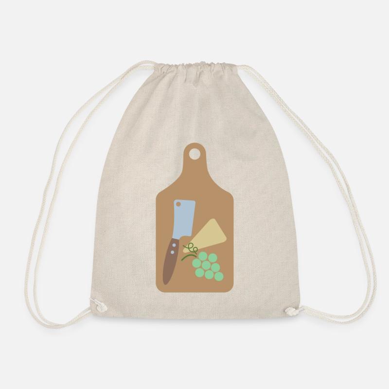 Cheese board - Drawstring Bag - nature