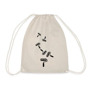 Painter Silhouette icon - Drawstring Bag - nature - Front