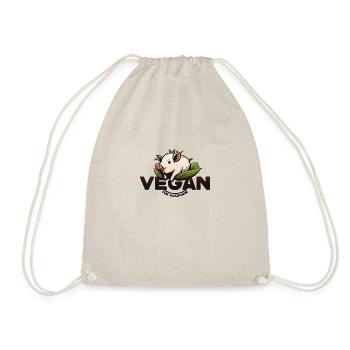Vegan für Rosalinde Logo - Turnbeutel - Natur - Vorne