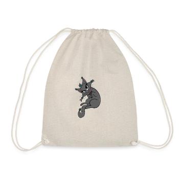 Cute cat lady chills - Drawstring Bag - nature - Front