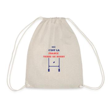 ici c'est la france terre de rugby - Sac de sport léger - nature - Devant