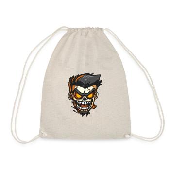 Zombie Halloween Gruselig - Turnbeutel - Natur - Vorne