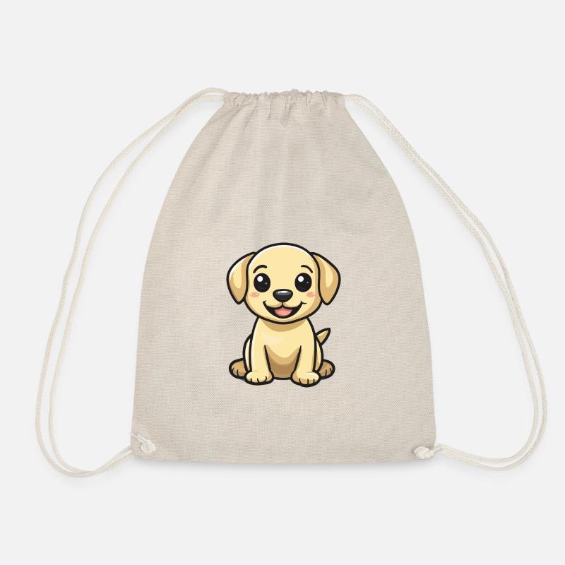Labrador Hund Comic Baby - Turnbeutel - Natur