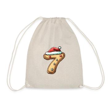 7 Numéro Noël - Sac de sport léger - nature - Devant