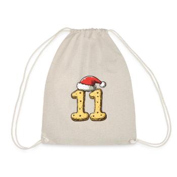 11 Numéro Noël - Sac de sport léger - nature - Devant