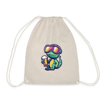 Chameleon Ski Bier - Turnbeutel - Natur - Vorne