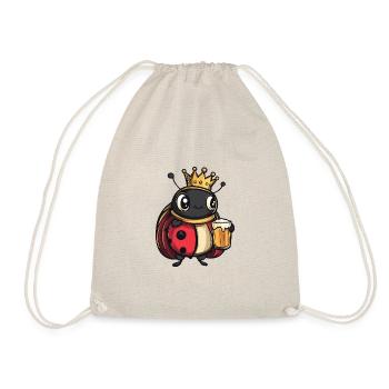 Ladybug Beer Funny - Drawstring Bag - nature - Front