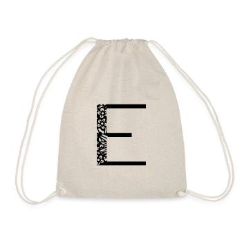 Buchstabe E - Turnbeutel - Natur - Vorne