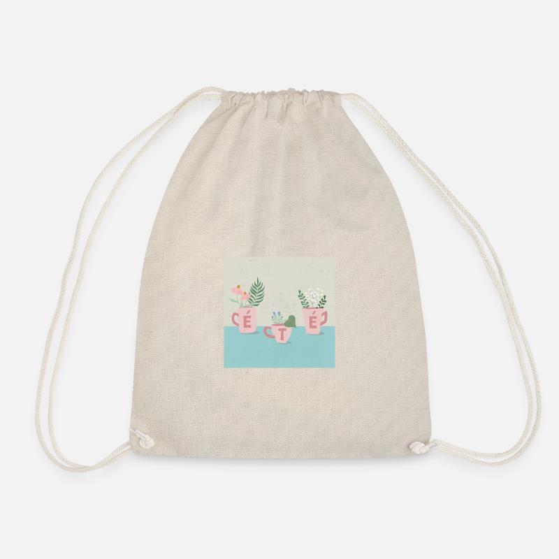fleurs d'été - Drawstring Bag - nature