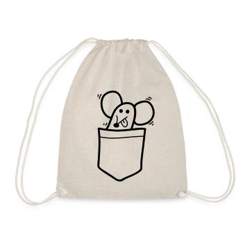 Funny mouse - Drawstring Bag - nature - Front