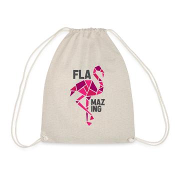flamazing flamingo - Turnbeutel - Natur - Vorne