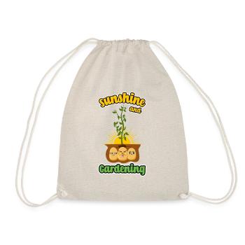 Sunshine and Gardening Vegetables Hobby Gardener - Drawstring Bag - nature - Front