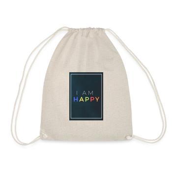 I am happy colorful - Turnbeutel - Natur - Vorne
