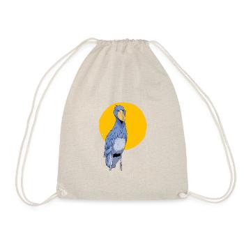 Shoebill Bird Ornithologist Forest I Gift - Drawstring Bag - nature - Front