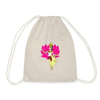 Cambodia Tradition Dance Khmer Apsara I Gift - Drawstring Bag - nature - Front