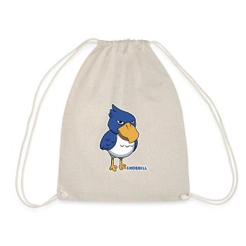 Shoebill Bird Ornithologist Forest I Gift - Drawstring Bag - nature - Front