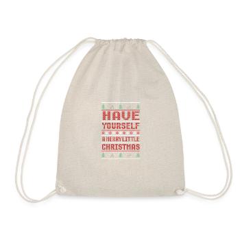 Have a happy Christmas tree - Drawstring Bag - nature - Front