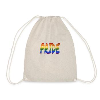 LGBT+ Pride lettering - Drawstring Bag - nature - Front