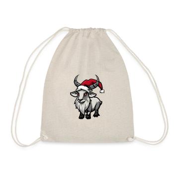 Mountain Goat Christmas - Drawstring Bag - nature - Front