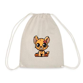 Chien Halloween Zombie Dessin animé - Sac de sport léger - nature - Devant