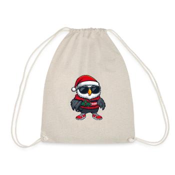 Owl Christmas Ugly Christmas - Drawstring Bag - nature - Front