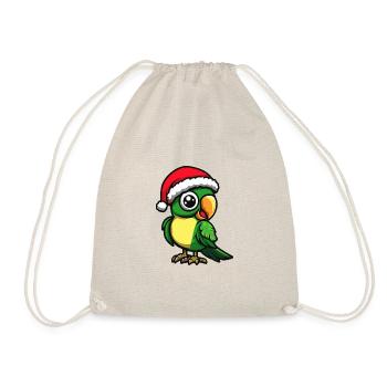 Papagai Weihnachten Christmas - Drawstring Bag - nature - Front