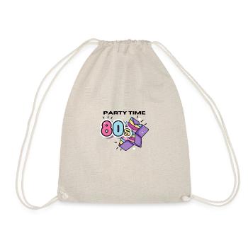 80s Party Time - Drawstring Bag - nature - Front