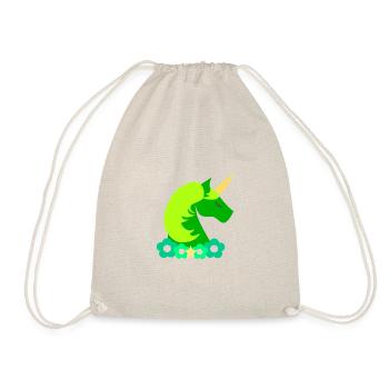 licorne verte - Sac de sport léger - nature - Devant