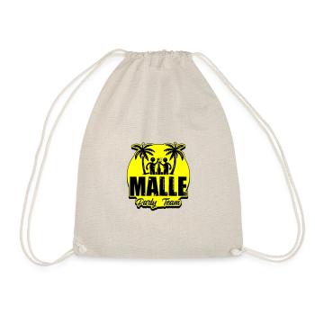 Malle Party Team Urlaub Mallorca - Turnbeutel - Natur - Vorne
