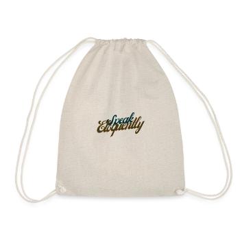 Speak Eloquently 02 - Drawstring Bag - nature - Front