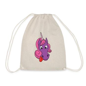 Einhorn - Turnbeutel - Natur - Vorne
