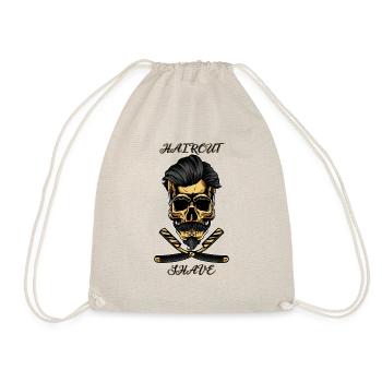 Skull Haircut And Shave - Markus - Drawstring Bag - nature - Front