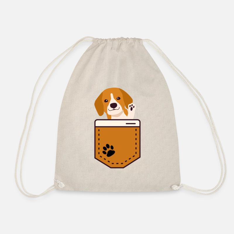 Dog - Drawstring Bag - nature
