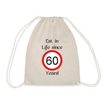 est i l 60 script black engl - Turnbeutel - Natur - Vorne