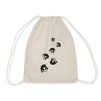 Donut Symbol - Drawstring Bag - nature - Front