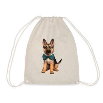 Berger Allemand Chien Chiot Costume Propriétaire Chien - Sac de sport léger - nature - Devant