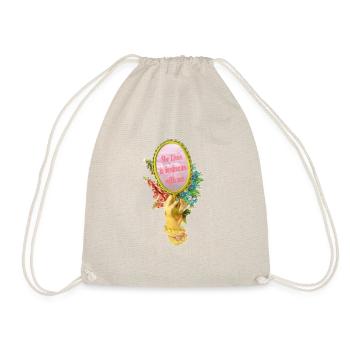 She Lives In Daydreams With Me - Drawstring Bag - nature - Front