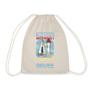 Sailor Sailing Sailboat Funny Dictons Cadeau - Sac de sport léger - nature - Devant