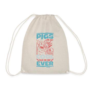 Pig Pig PigLet Sow Pigs Gift - Drawstring Bag - nature - Front