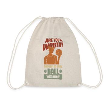 cool basketball saying - Drawstring Bag - nature - Front