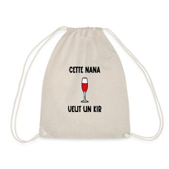 cette nana veut un kir - Sac de sport léger - nature - Devant