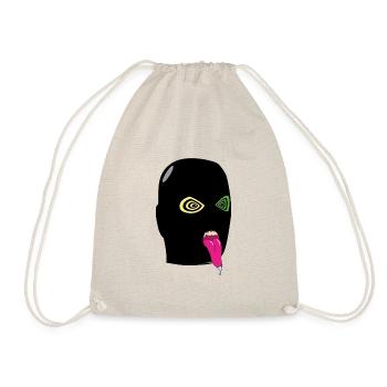 terrorist who sticks out his tongue - Drawstring Bag - nature - Front