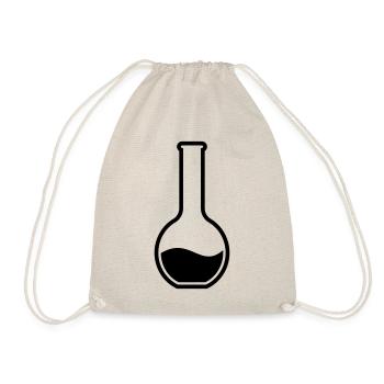 Test tube chemist - Drawstring Bag - nature - Front