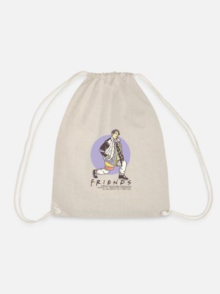 Friends Joey Wearing Chandler's Clothes - Drawstring Bag - nature